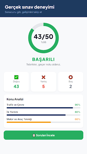 Ehliyet Sınavı Çıkmış Sorular Screenshot 2