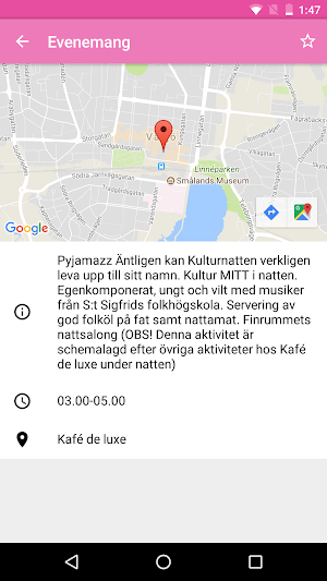 Kulturnatten i Växjö 2018 Screenshot 1