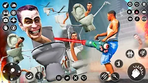 Hunt Skibydi Toilet Attack 3D Screenshot 2