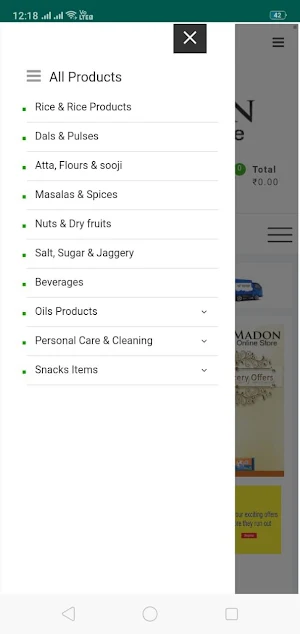 Madon Online Store Screenshot 1