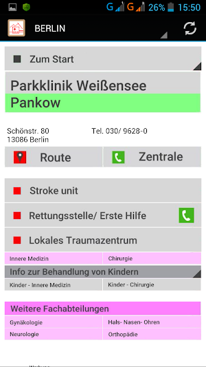 Krankenhaussuche-Berlin Screenshot 1