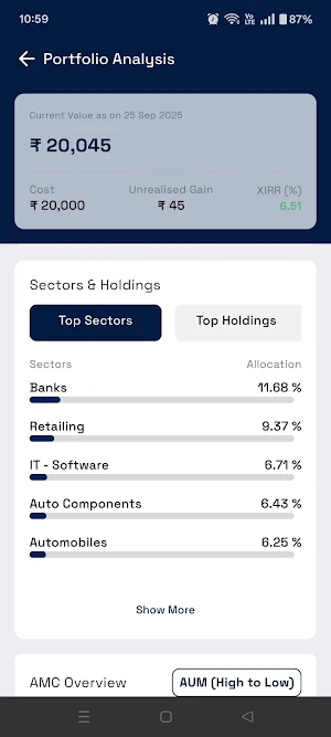 AA Finserv Screenshot 2