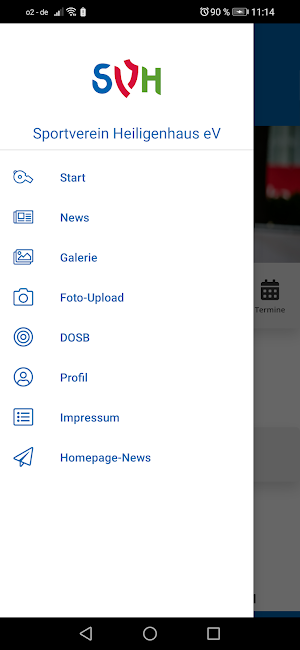 Sportverein Heiligenhaus e.V. Screenshot 2