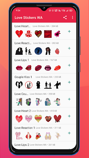 Love Stickers For Whatsapp Screenshot 0