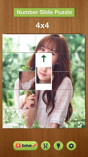 Slide Puzzle Kim So-hyun Game Screenshot 0