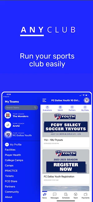 AnyClub - Your Club & Team App Screenshot 0