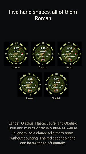 Rotunda Roman Watch Face Screenshot 3