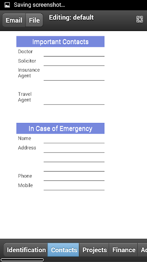 Business Organizer Screenshot 1