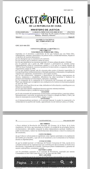 Constitución República de Cuba Screenshot 0