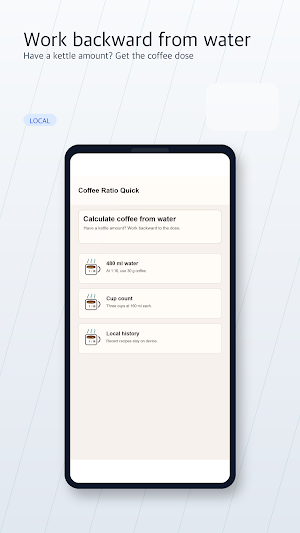 Coffee Ratio Quick Screenshot 1