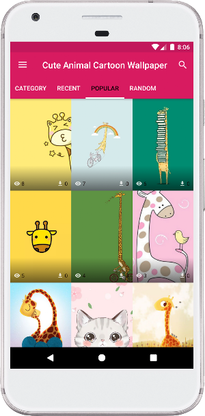 Cute Animal Cartoon Wallpaper Screenshot 3