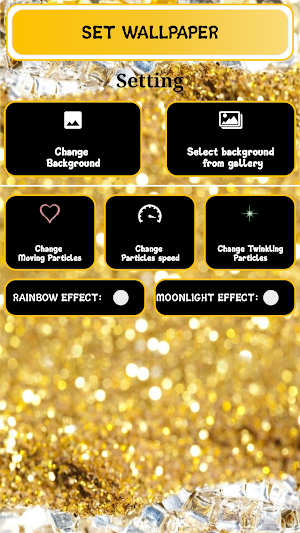 Golden Diamond Live Wallpaper Screenshot 0