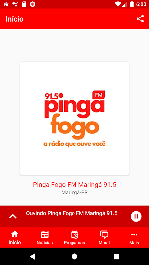 Pinga Fogo FM Maringá 91.5 Screenshot 0