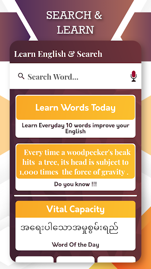 English to Myanmar Translator Screenshot 1