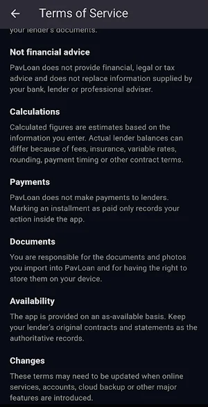 PavLoan - Loan Tracker Screenshot 0