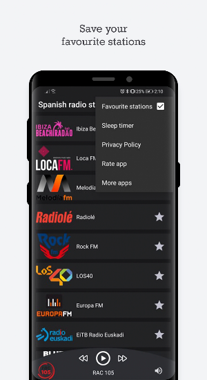 Spanish radio stations Screenshot 2