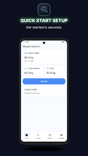 Weight Tracker Screenshot 1