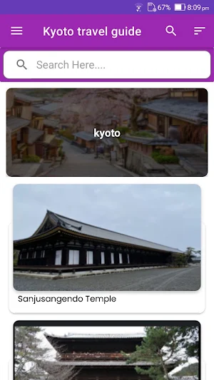 Kyoto travel guide Screenshot 1