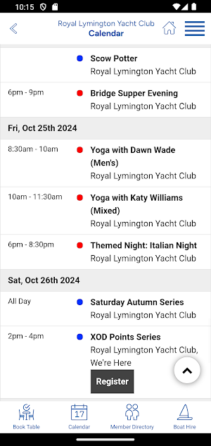 Royal Lymington Yacht Club Screenshot 2