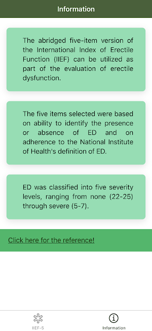 IIEF-5 for Erectile Dysfunction - Mens Health Screenshot 2