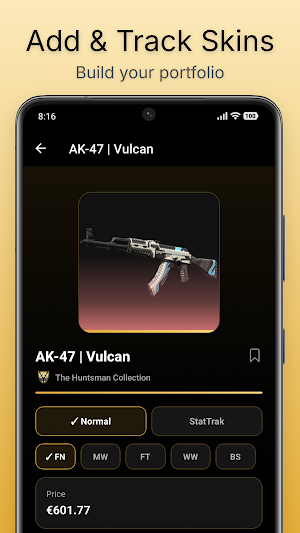 CSInvest – CS2 Skin Portfolio Screenshot 3