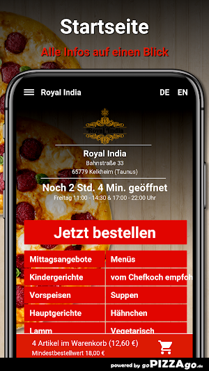 Royal India Kelkheim Taunus Screenshot 1