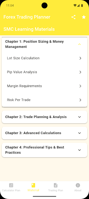 Forex Trading Planner Screenshot 1