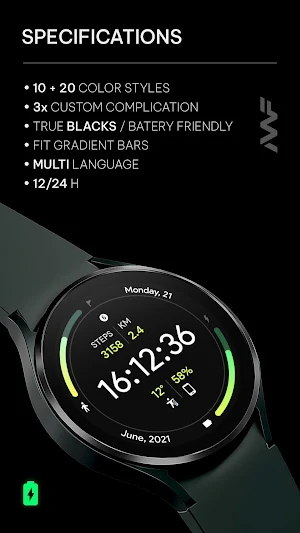 Awf Fit Dashboard - watch face Screenshot 1