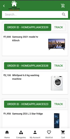 Home Cart - Shop Appliances Screenshot 3