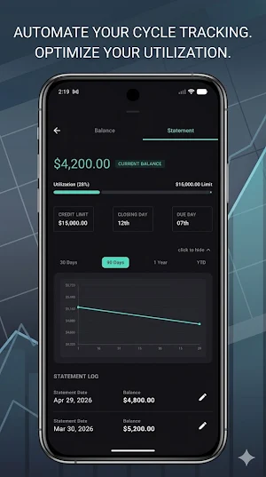 CardSync: Privacy Credit Track Screenshot 2