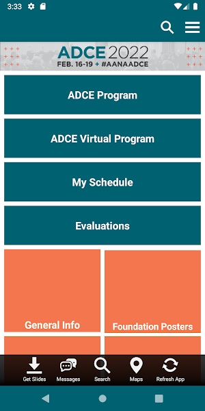 AANA Meetings Screenshot 2