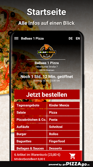 BaBaas 1 Pizza Bremen Screenshot 1