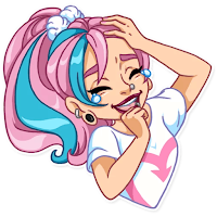 Girly M Sticker