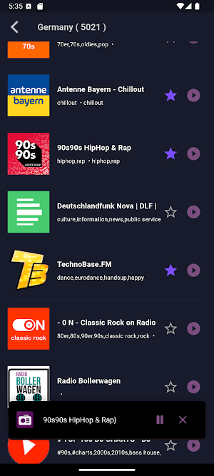 Radio & Podcast Player Screenshot 1