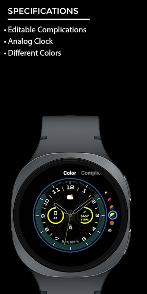 Night 25A - Analog Watch Face Screenshot 3
