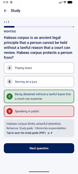 Canadian Citizenship Test 2027 Screenshot 1