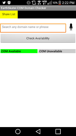 Domain Name Search Screenshot 2