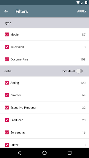 Filmography Screenshot 3