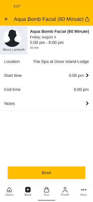 The Spa at Dove Island Lodge Screenshot 2