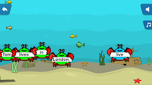 Learn English Game-Grab a Crab Screenshot 1