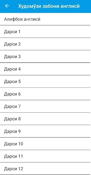 Худомӯзи забони англисӣ Screenshot 2