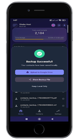 Contact Backup & Restore Cloud Screenshot 1