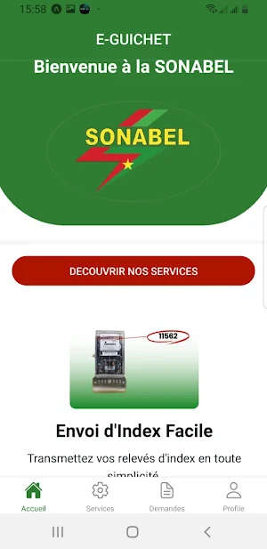 SONABEL E-GUICHET Screenshot 1