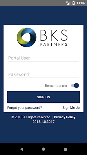BKS-Partners Client Portal Screenshot 0