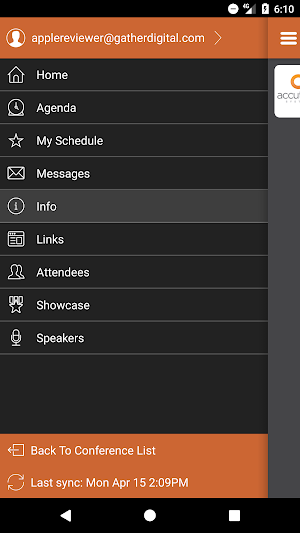 Accutech Systems Conferences Screenshot 2