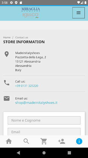 Madeinitalyshoes Screenshot 2