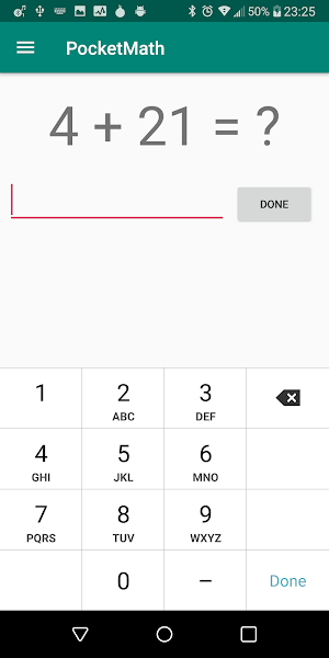Pocket Math – Mental arithmetic trainer Screenshot 1