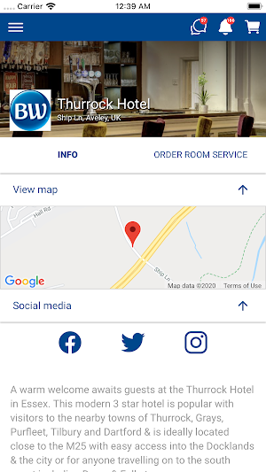 Thurrock Hotel Screenshot 1