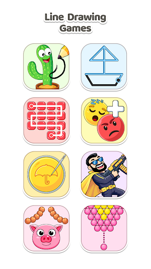Line Drawing Puzzle-Mini Games Screenshot 1