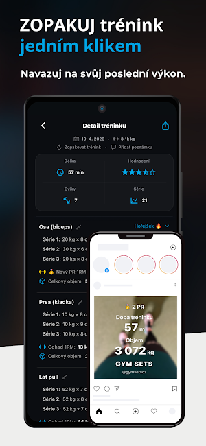 Gym Sets - Tréninkový deník Screenshot 2